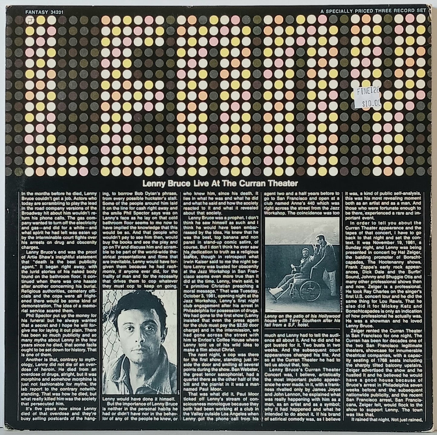 Lenny Bruce: Live at The Curran Theater (vinyl)