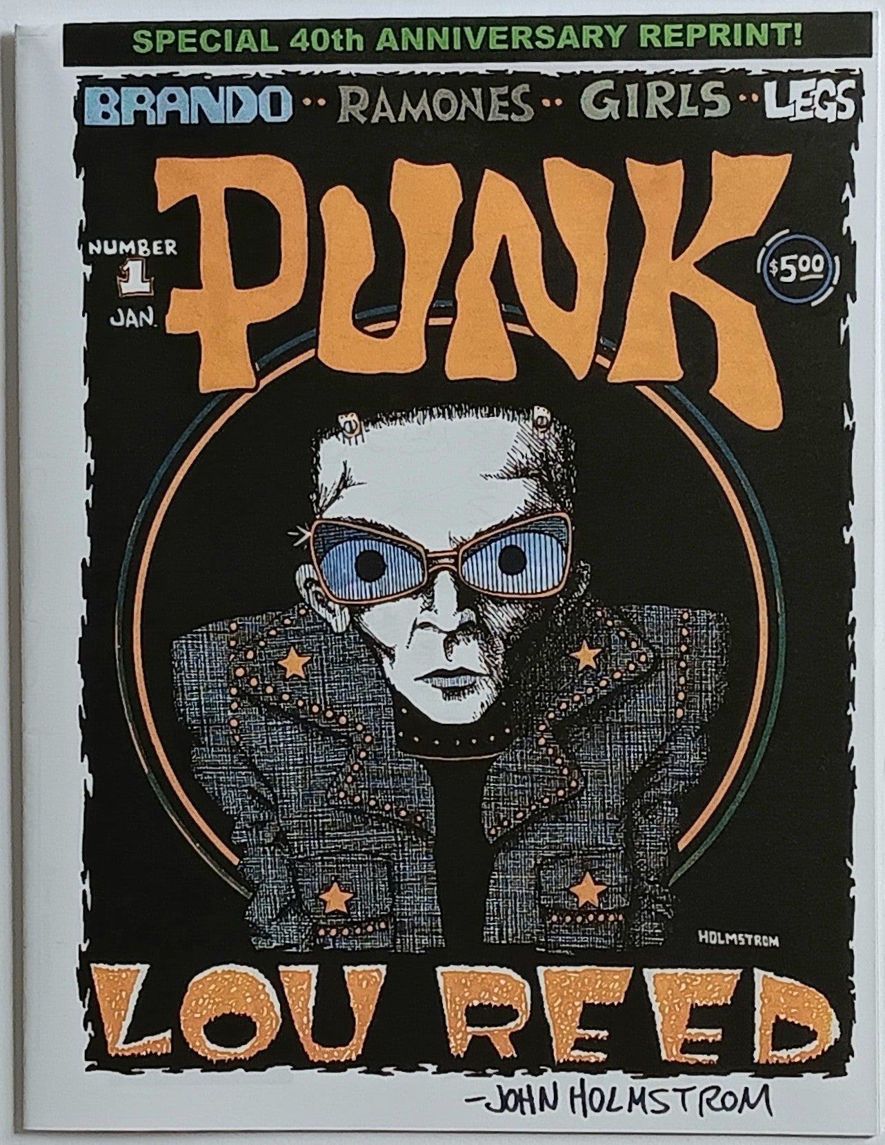 Punk. Legs McNeil and John Holmstrom. First Issue (facsimile)