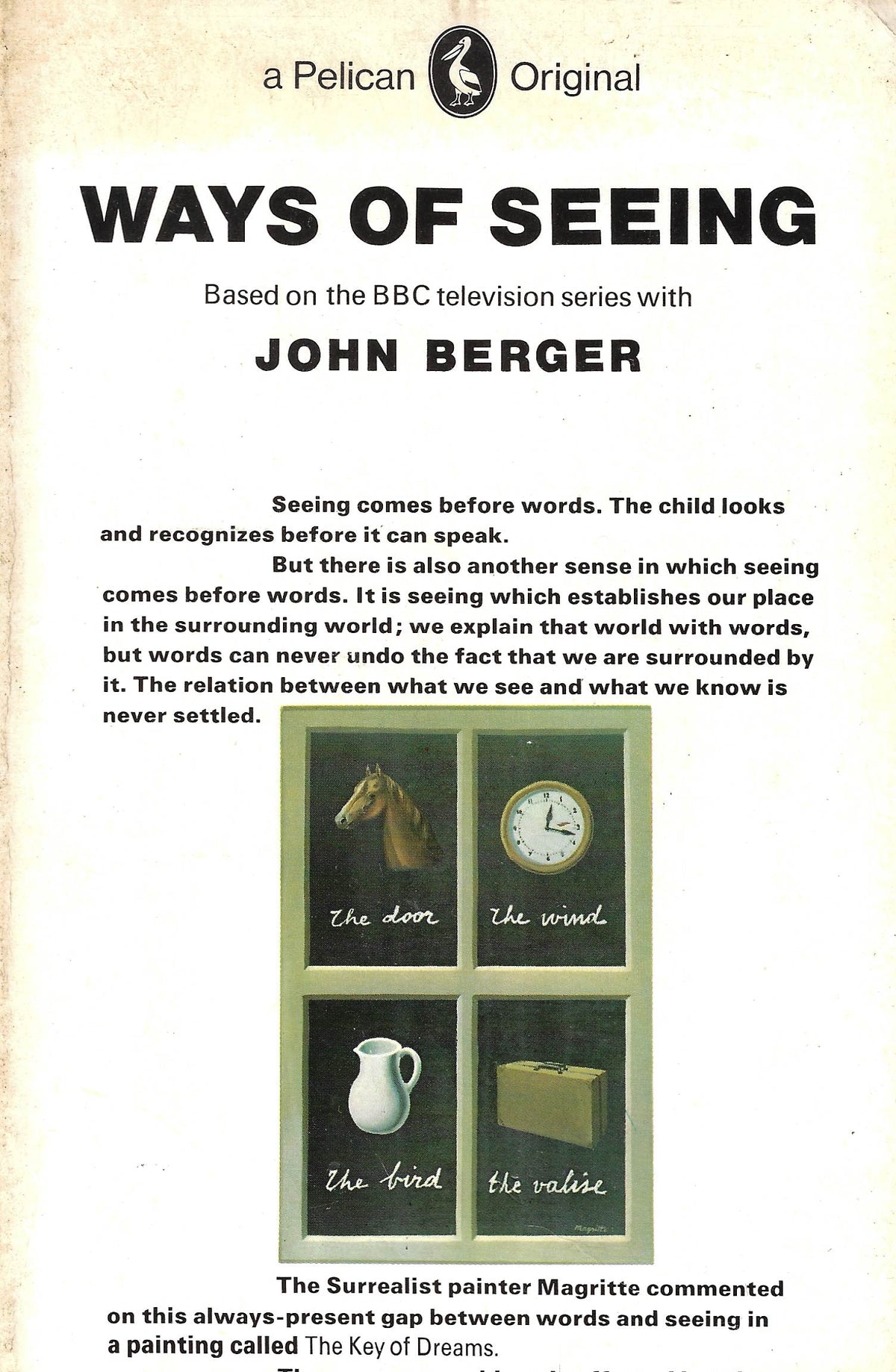 Ways of Seeing. John Berger (paperback)